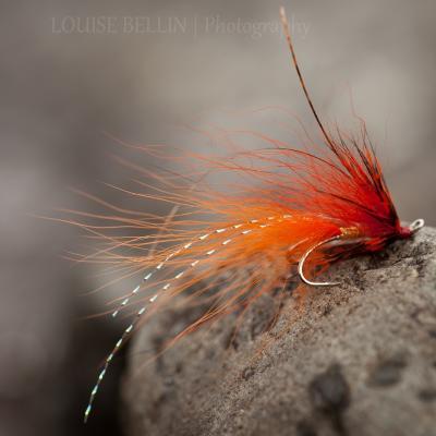 This is a very deadly salmon fly throughout the salmon fishing season in Scotland. This 'Jock's Shrimp' pattern I developed over a 5 year period of daily riverbank salmon reaction observations on the River Tay while working as a professional Scottish salmon ghillie in Perthshire. 