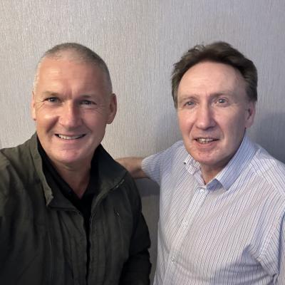 Here's great friend and professional salmon fly tyer Danny McLaughlin with myself after meeting up near Glasgow to discuss salmon fly tying and future orders for visiting salmon fishers.