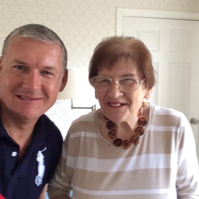 My late mother Peggy was an amazing mother who was strict & fair on myself, brother & sister. She also had a 6th sense and could accurately read people and predict things with amazing accuracy. I took this selfie with her a few years ago at her Milngavie home in Glasgow,